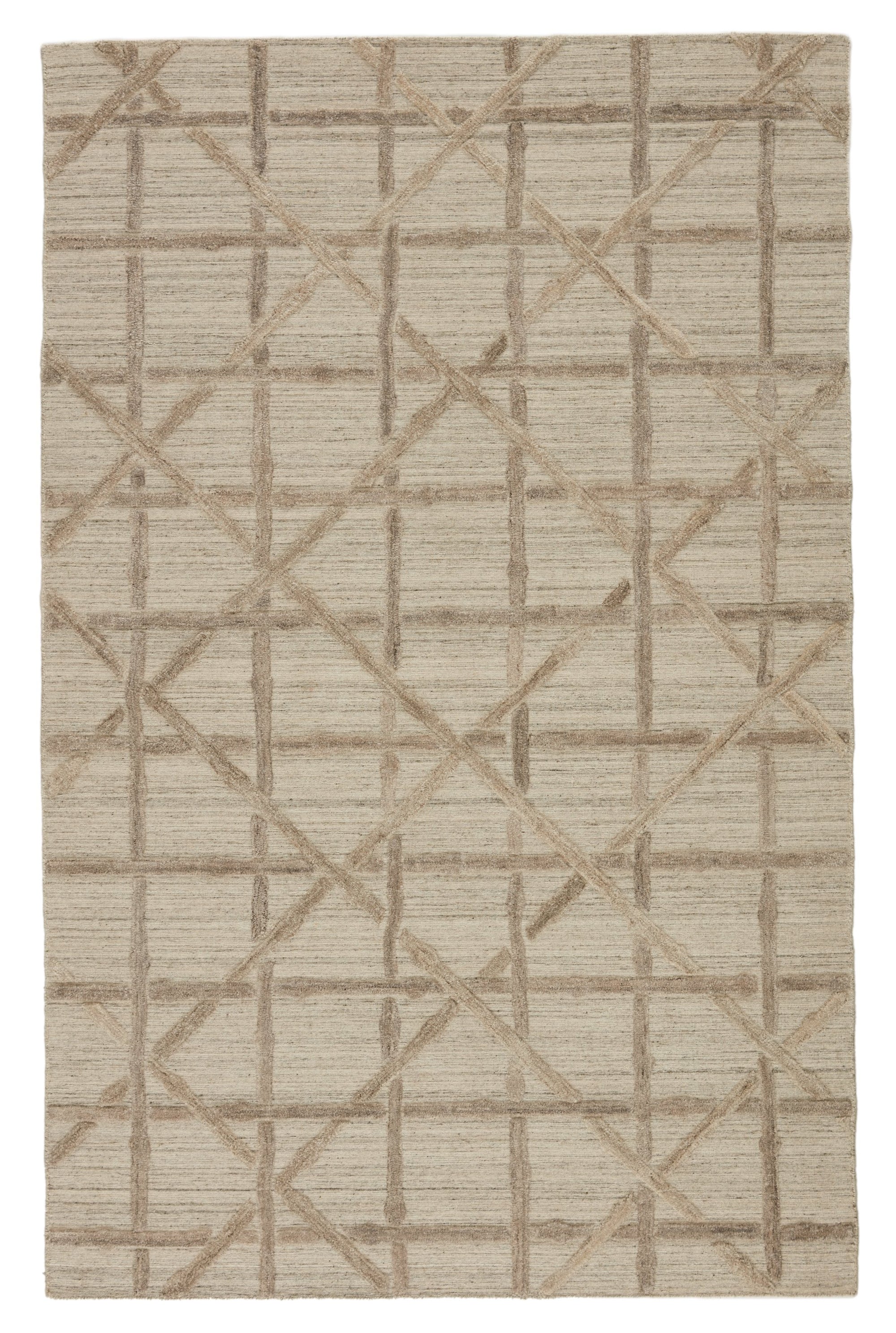 Barclay Butera by Jaipur Living Mandeville Handmade Trellis Beige/ Gray Area Rug